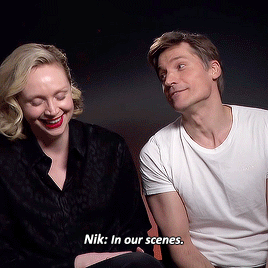 nochancennochoice:  You once mentioned that the scenes you loved best were with Nikolaj.