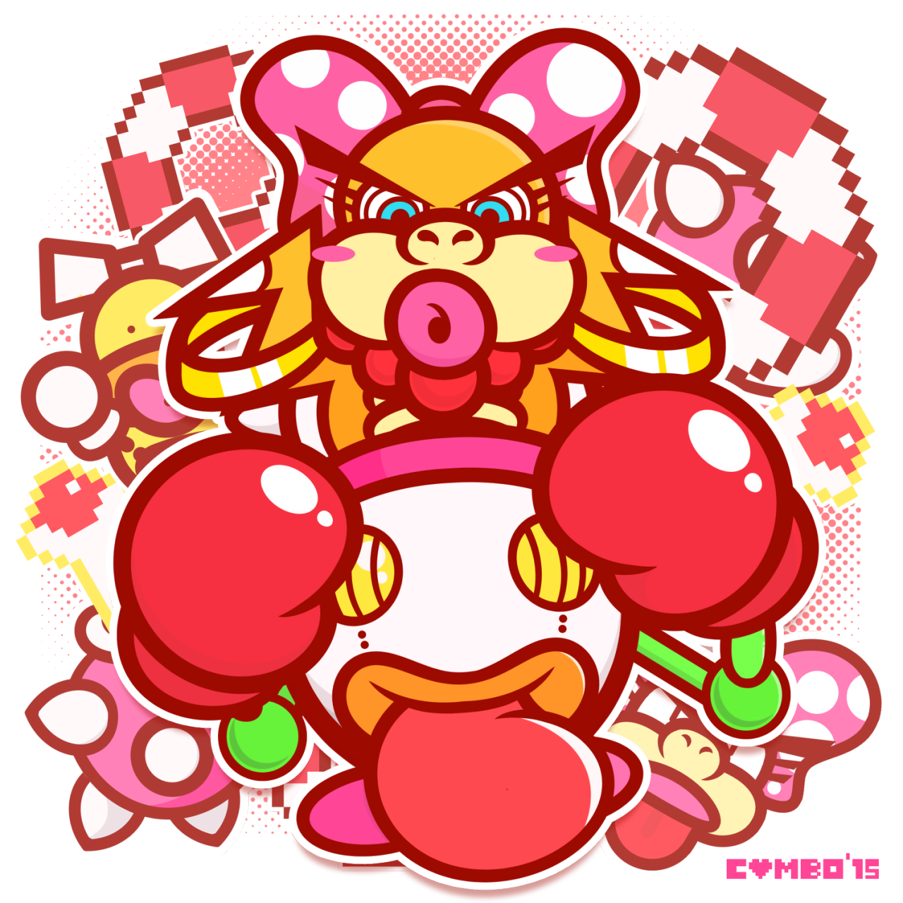 combo-meal:  The koolest of the Koopalings, because she gets the pink koopa clown