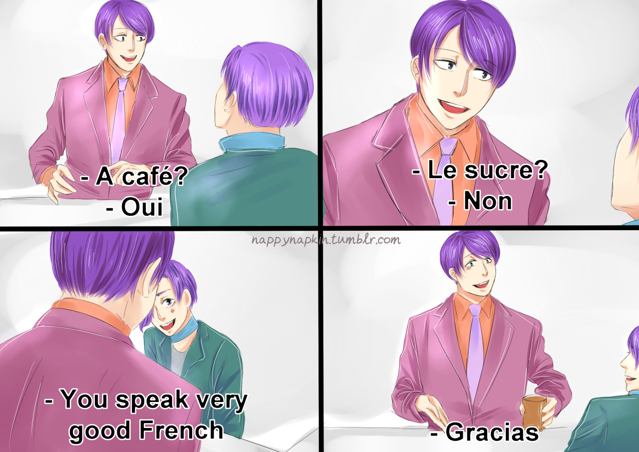 nappynapkin:  Tsukiyama’s fail at counting from one to ten in French in Tokyo Ghoul