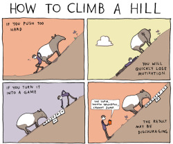 incidentalcomics:  How to Climb a Hill