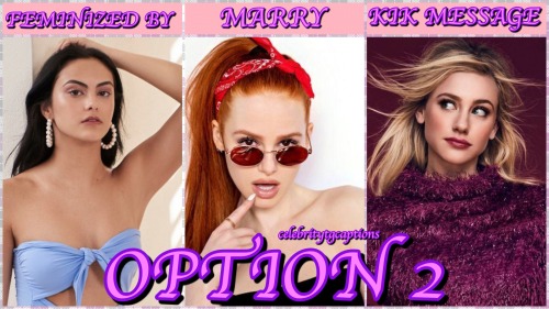celebritytgcaptions:Option #1Option #2Option #3Option #4Option #5Option #6 Be sure to like & reb