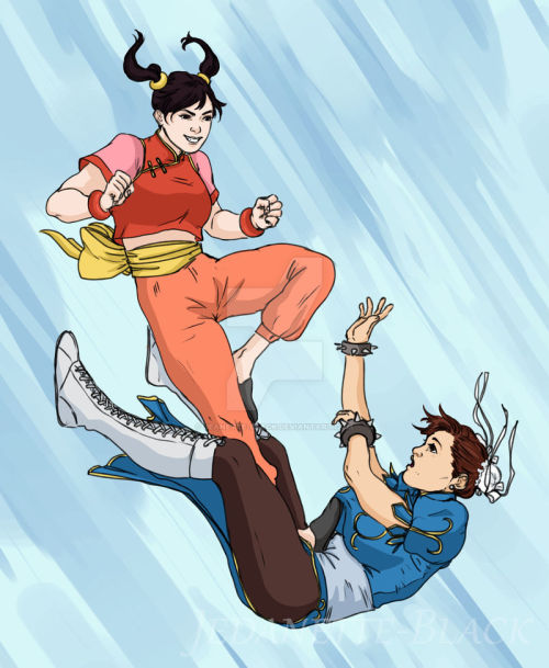  Commission for client on dA - Chun-Li vs Xiaoyu : )~ Commissions are open! ~Do not use and do not r