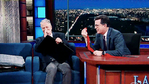 What You Cant See Off Camera Is Jon Started Laughing First. And Then Im Weak. As Much As I Want To Make