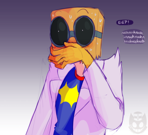 coreath:  ( ͡° ͜ʖ ͡°)(I feel like the argument stemmed from Black Hat being meaner than usual towards Flug because he’s frustrated at himself trying to understand his affectionate feelings, and Flug finally blows up about it)