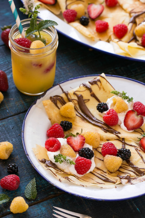nom-food:  Nutella berry crepes