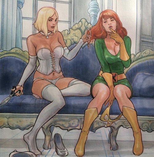 x-menresource:Emma Frost + Jean Grey by Víctor