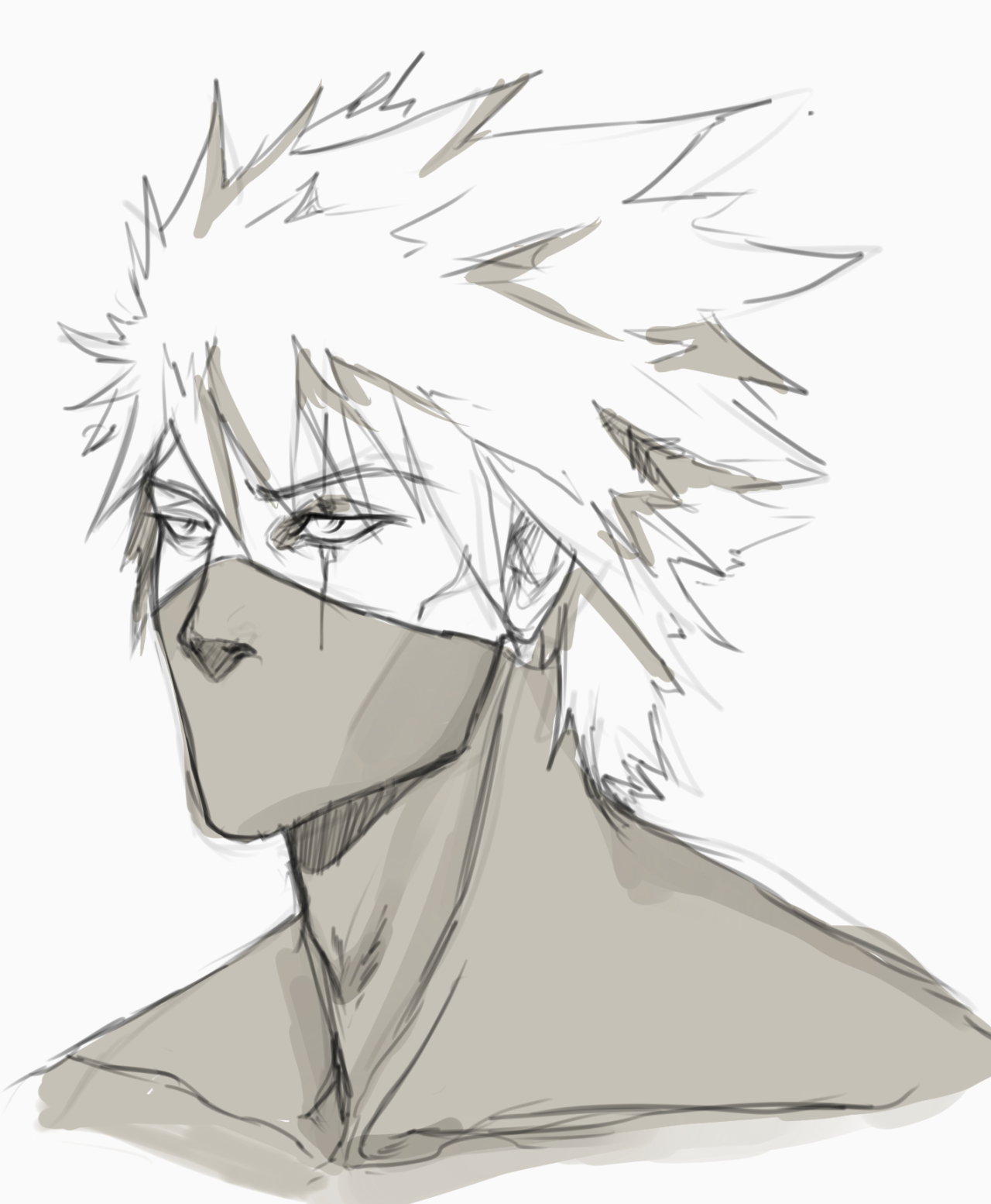 lawlliets:  PRETTY MUCH all of my Kakashi drawings from the last few months! You