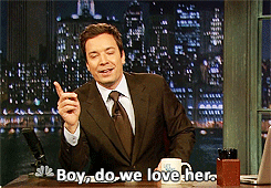Jimmy introducing Tina on Late Night.