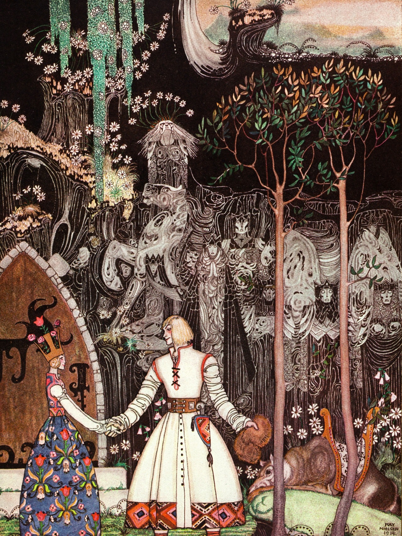 figuresinthevoid:The East of the Sun and West of the MoonKay Nielsen (1886-1957),