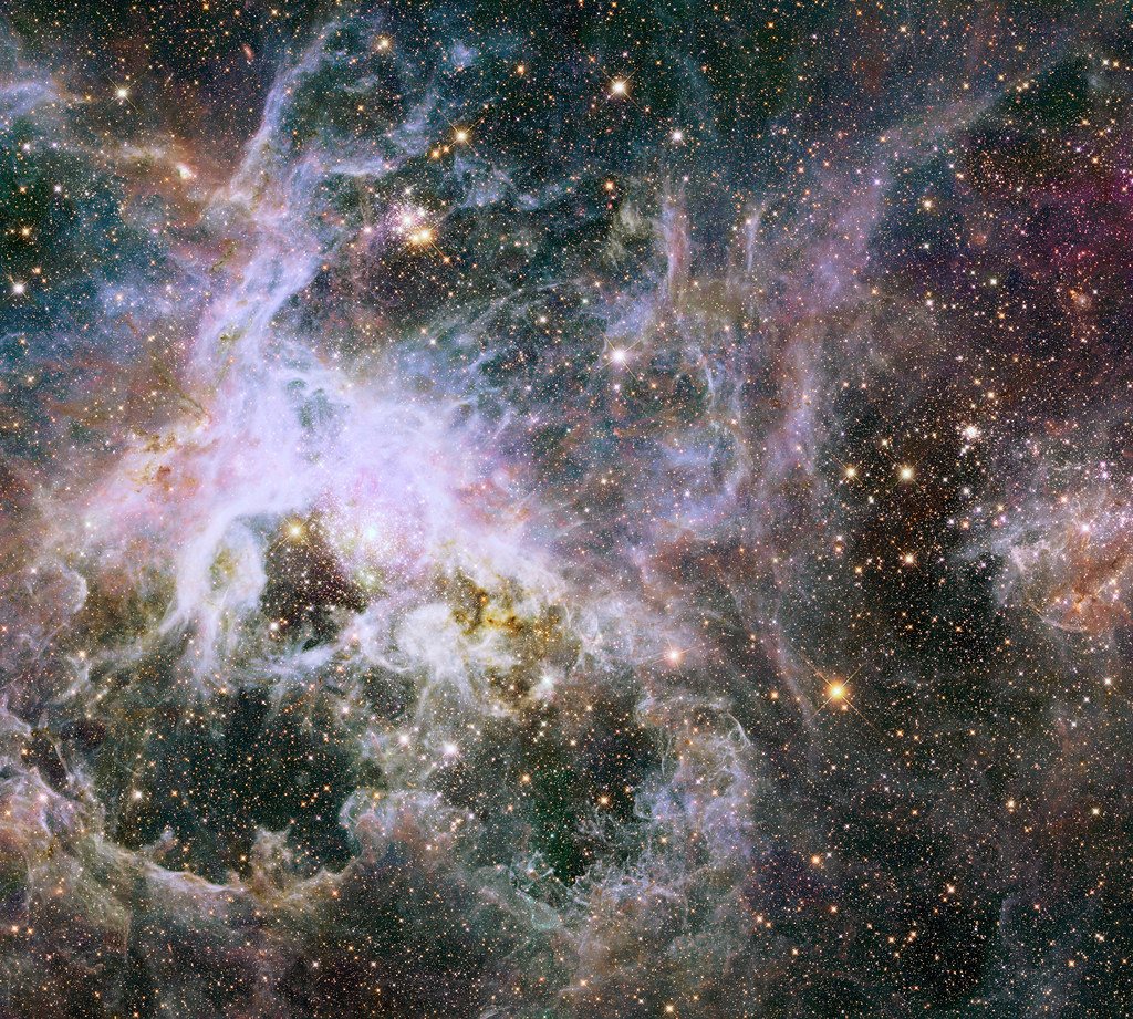New Hubble infrared view of the Tarantula Nebula by europeanspaceagency