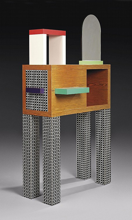 &ldquo;Emerald&rdquo; sideboard/console by Nathalie du Pasquier 1985. w.100 d.40 h.190 cm ma