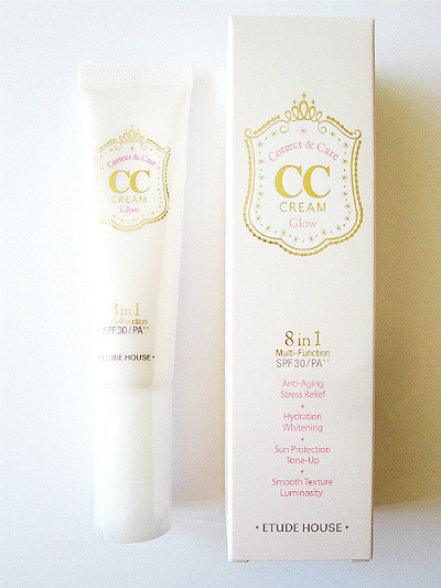 ♥ Etude House Correct & Care CC Cream Glow SPF 30/PA++ | LaaLaa.ca
♥ A multi-tasking CC cream with 8 in 1 functions: Anti-aging, Stress Relief, Hydration, Whitening, Sun Protection, Tone Up, Smooth Texture, Luminosity