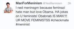 jamietheignorantamerican:  apparently, even meninists have a hard time finding out who is a fake meninist… it’s almost as if they have no idea what satire is…