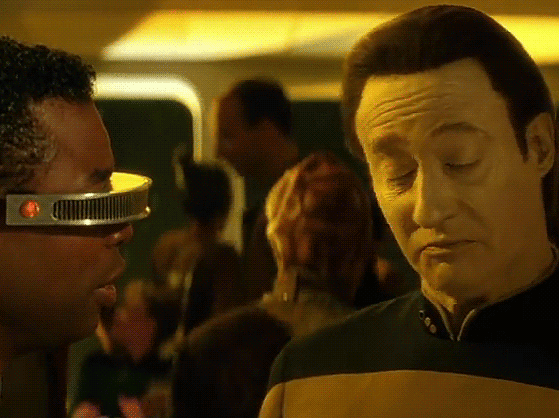 vulcannic:- Data, I think the chip is working.