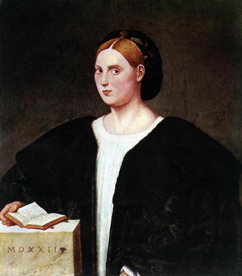 Portrait of a lady by Bernardino Licinio, 1522