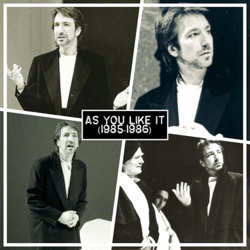 fidelesir:karthaeuser65:Alan Rickman on Stage…Alan Rickman wrote an essay on playing Jaques that del