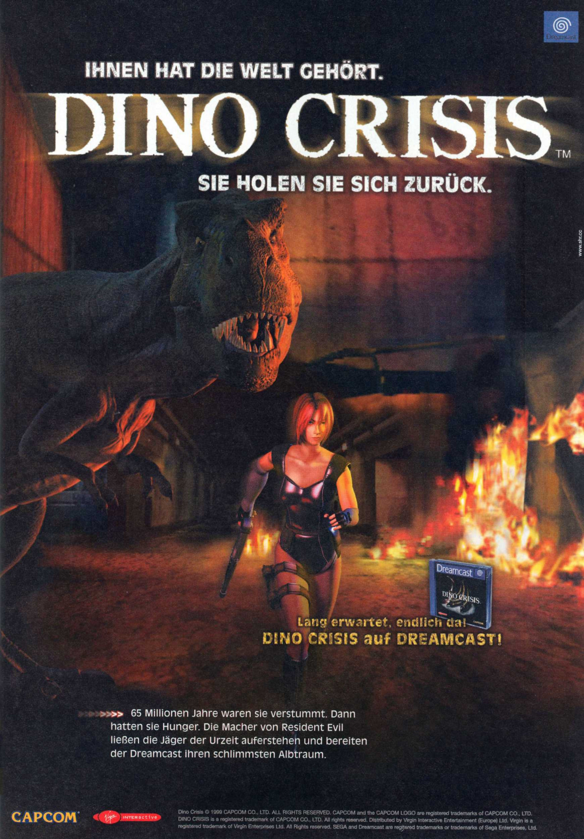 ‘Dino Crisis’[DC] [GERMANY] [MAGAZINE] [2001]
• MAN!AC, April 2001 (Vol. 9, #30)
• Scanned / Uploaded by Black Squirrel, via RetroCDN