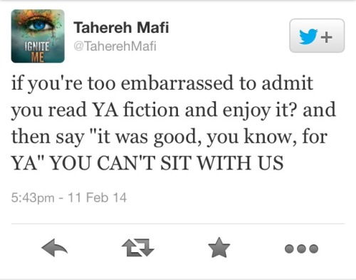 2galsandnopals:  Tahereh Mafi telling it like it is 