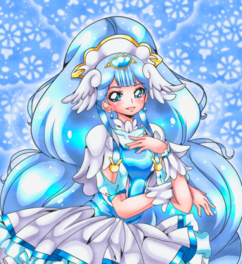 shunciwi: I did other fan art of Hugtto! Precure, this time is Blue Cure alone. I love her design, i