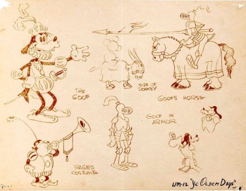 Ten Disney model sheets from its Golden Age.