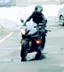 y0ungatheart:#will never be over Shaw’s lil smirk in the last gif tbh #she was all pretend grumpy #but inside she was like #HELL YEAH THIS HOT CHICK IS ABOUT TO DRIVE ME INTO DANGER ON A MOTORBIKE #I dig her #we know Shaw #trust us #WE KNOW (via