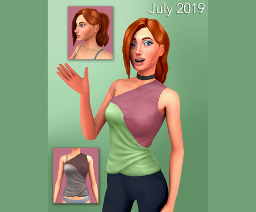 pepperoni-puffin: Scarlett Hair Remake Just for fun I’ve decided to remake my very first hair!