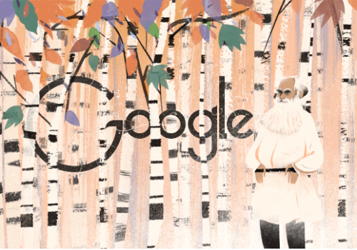 franny-squalor-glass:  Amazing Google Doodles for Tolstoy’s 186th Birthday 