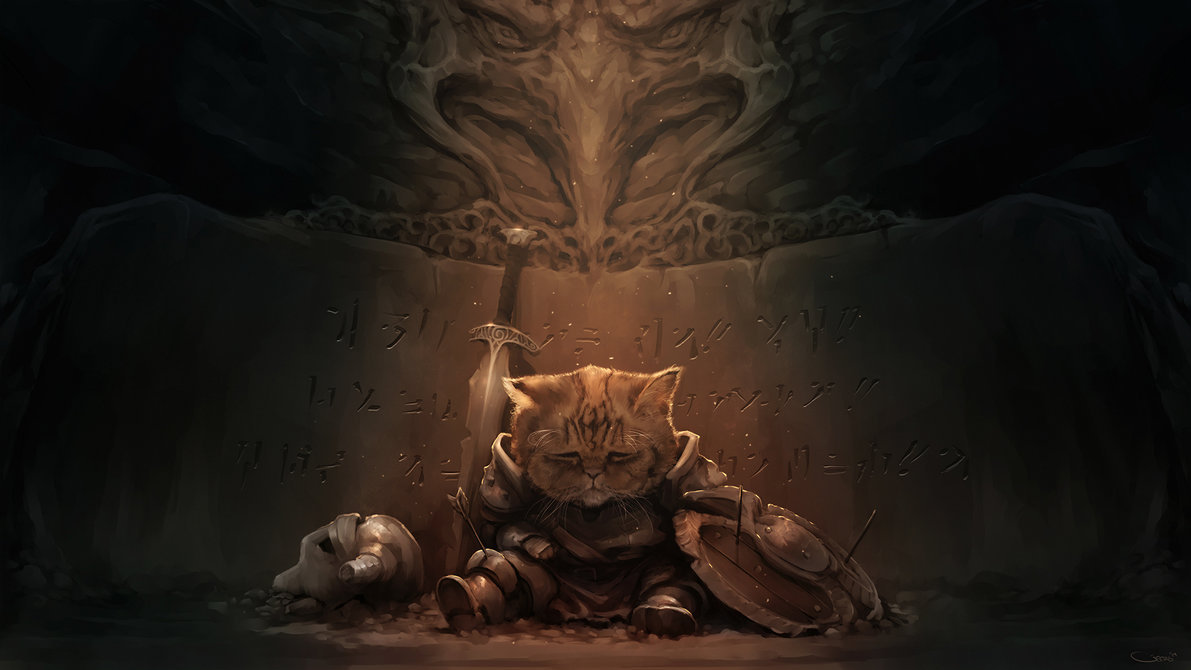 ozthemighty:  The Saddest Khajit - Created by Darren Geers 