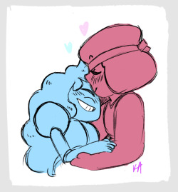 tryingmomentarily:  rupphire kiss meme!!