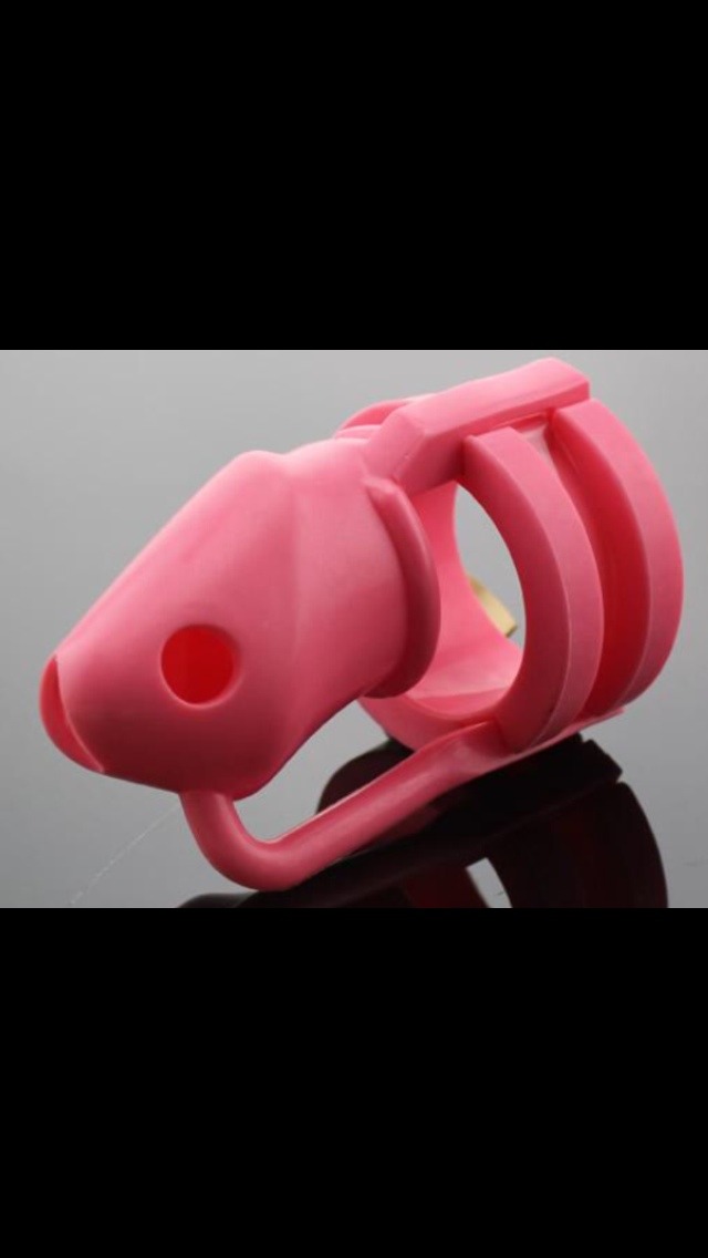 tvhelper:  lovesissysluttammy:  Just ordered my pink chastity cage because I’m
