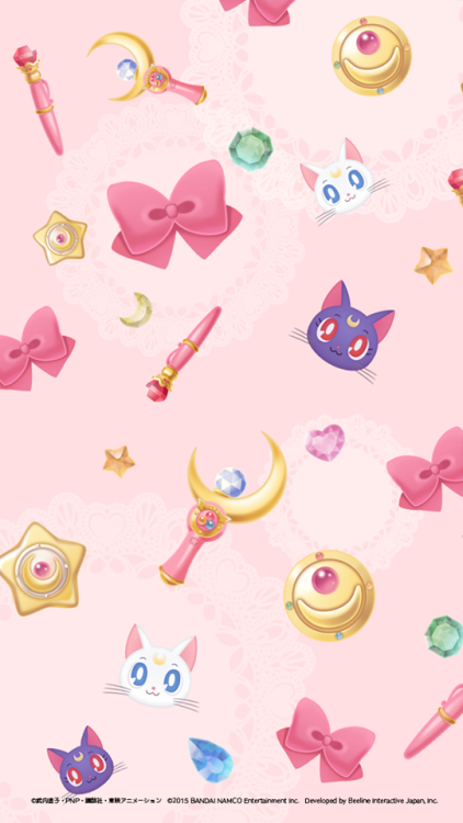 sailormoon-gallery:  (HQ) Sailor Moon Drops: Smartphone Wallpaper.