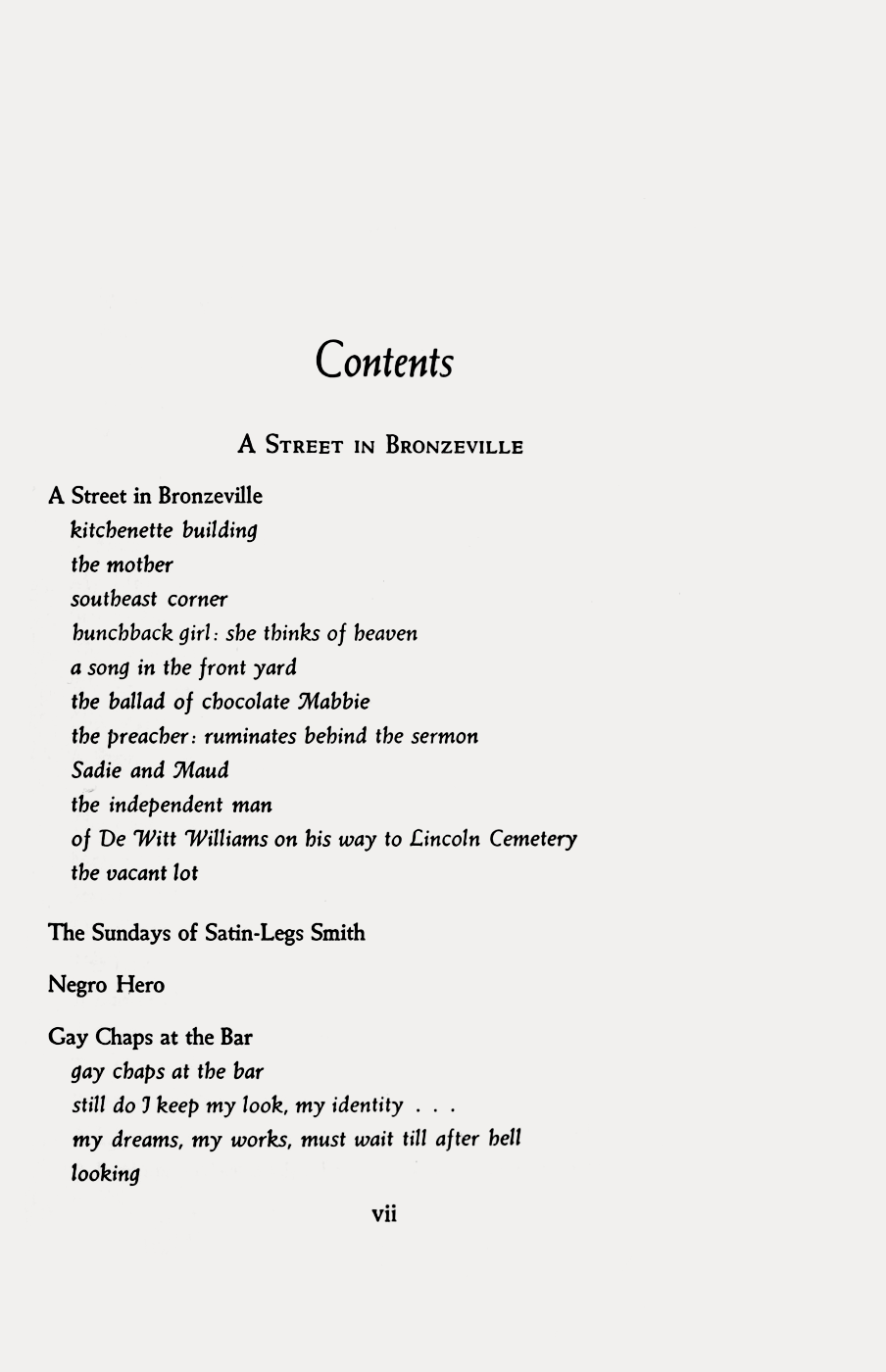 garadinervi : repertori — Gwendolyn Brooks, (1963), Selected Poems, Harper  &...