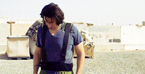hardyness:Adam Driver still touching his hair from ‘Arts in the Armed Forces’