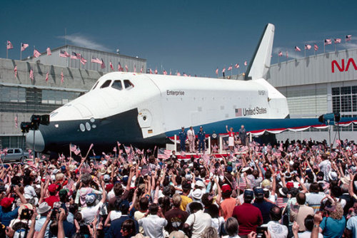 blondesforreagan:Space Shuttle Prototype Enterprise is unveiled 37 years ago today on September 17, 