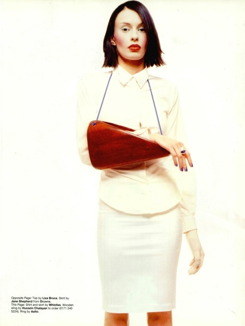 jinxproof:  Wooden sling by Hussein Chalayan F/W 1995ph. Donna Trope