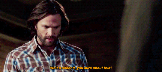 angvlicmish:  dean and cas getting handsy