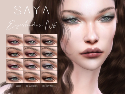 SAYA ~ Eyeshadow N630 ColoursFemale / Male Custom ThumbnailTeen to Elder HQ mod CompatiblePreviews w