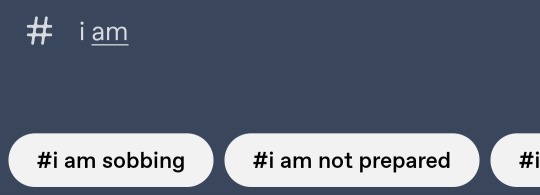 image text, 5 images: image 1: typing in the words "i am" to see the results and the first two results are "i am sobbing" and "i am not prepared".
