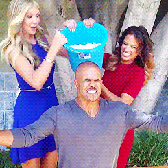 justjasper:  shemar moore does the ALS ice bucket challenge [x] 