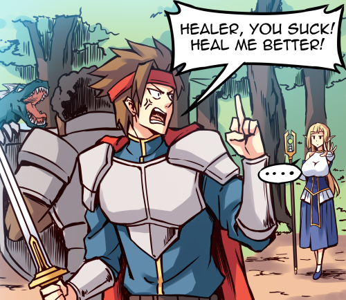 merryweather-comics: I wrote a comic about healers in MMORPG’s!