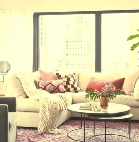 Open ChicagoInspiration For Remodeling A Mid-sized Eclectic Living Room With Gray Walls And A Medium