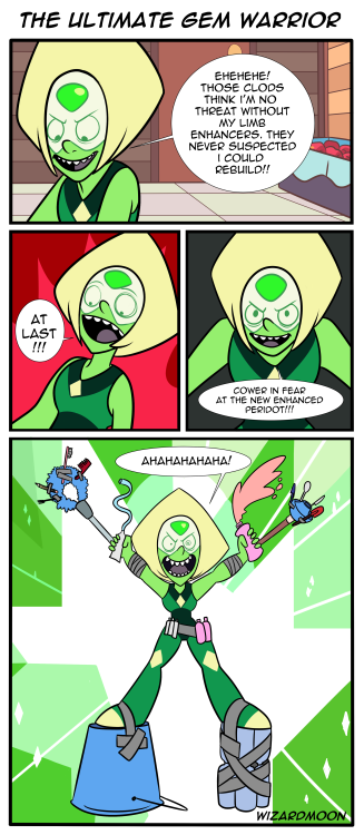 wizardmoon:  One day I’ll do a serious Peridot Comic…but that day is not today Support me on Patreon Check out my original webcomic!   my silly peri~ <3