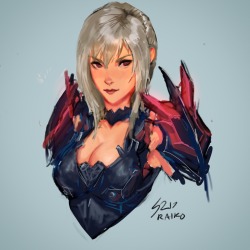 raikoart: Aranea Highwind sketch