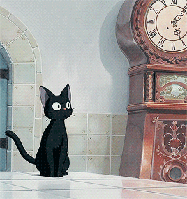 toumurahs: Kiki’s Delivery Service : J i j i   + C l o c k