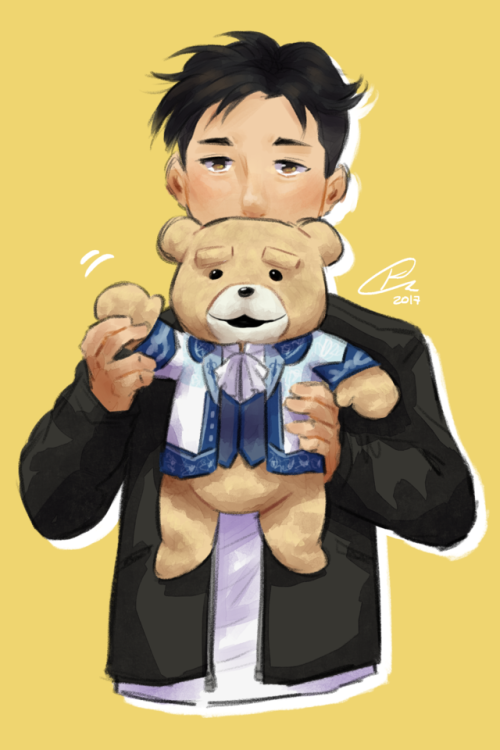 bunny-banchou: Beka with Otabear in some fine clothes for Day 2 of #OtabekAltinWeek!  