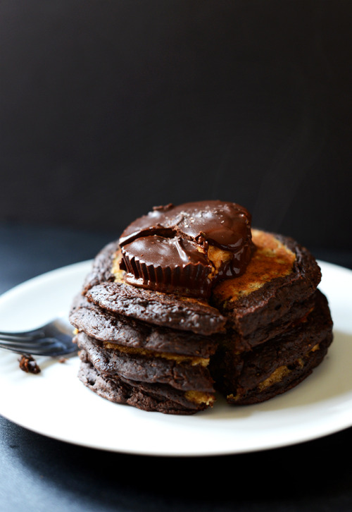 Peanut Butter Cup Pancakes