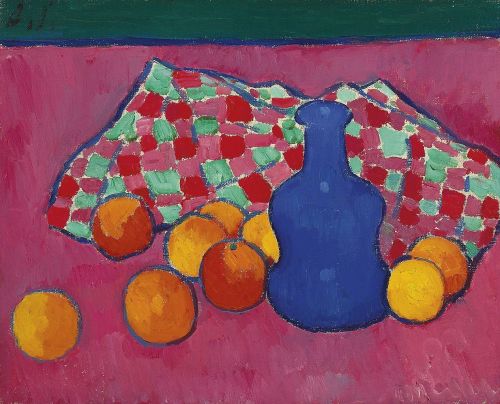 Blaue Vase mit Orangen, 1908, Alexej von Jawlensky