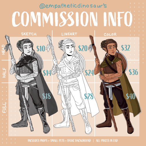 hey y'all I’m gonna be raising my commission prices in september so get them at these rates now whil