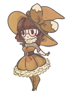 crayonkat:  Witch Eevee Gijinka. Tryin to draw through my lack of motivation for art.