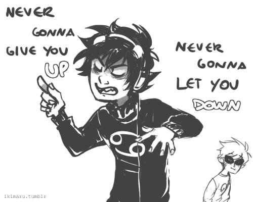 I just wanted to draw Karkat dramatically singing along to some song but then this happened